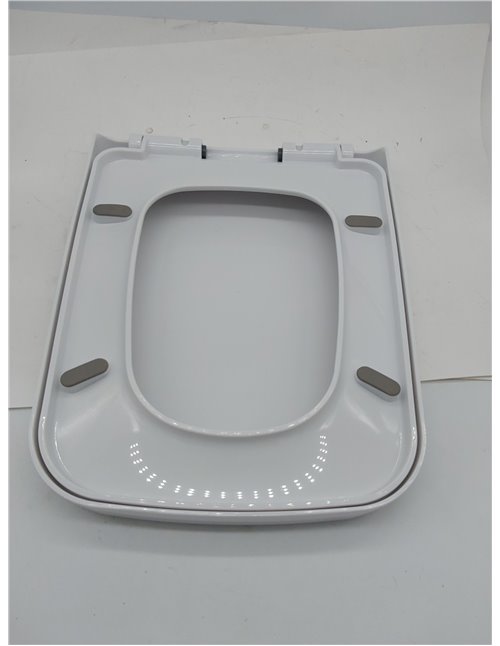 KEESIN Asiento de Inodoro, Asiento de Inodoro de Cierre Suave con Liberación Rápida para Fácil Limpieza Asiento de Inodoro Unive