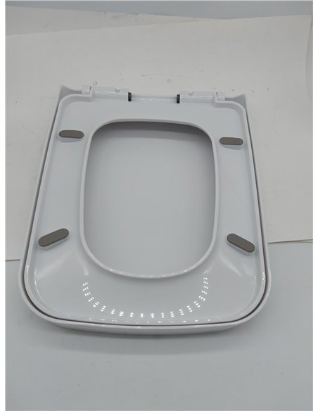 KEESIN Asiento de Inodoro, Asiento de Inodoro de Cierre Suave con Liberación Rápida para Fácil Limpieza Asiento de Inodoro Unive