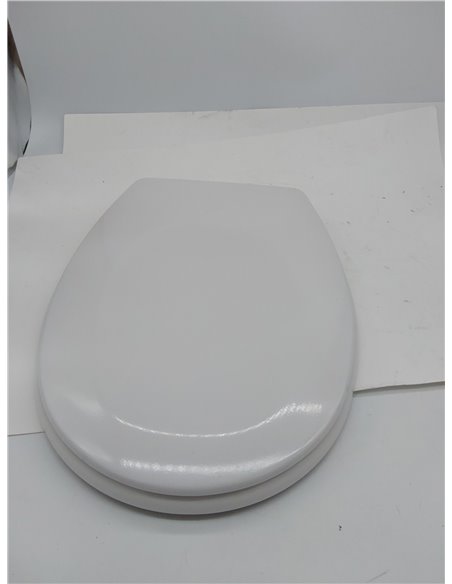 SCHÜTTE Asiento de inodoro sin descenso automático, tapa de inodoro con bisagras metálicas, Duroplástico resistente a los arañaz