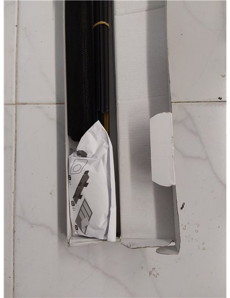 tesa Insect Stop Clip On - Mosquitera de Ventana con Marco Desmontable - Recortable a Medida - Malla Resistente de Fibra de Vidr