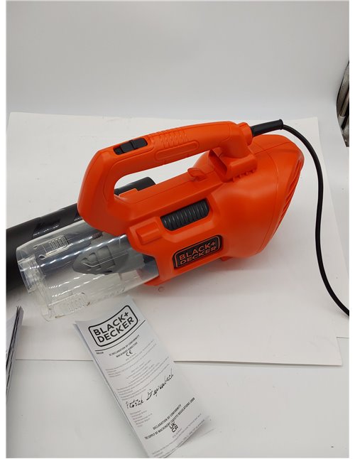 BLACK+DECKER Soplador de Hojas Axial 1.850W, Velocidad de Soplado 225 km/h, Volumen de Soplado 12.5 m³/min, Ventilador Axial Dis