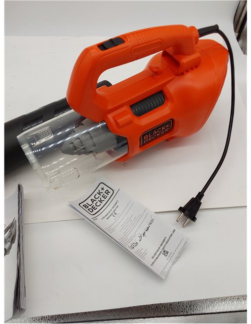 BLACK+DECKER Soplador de Hojas Axial 1.850W, Velocidad de Soplado 225 km/h, Volumen de Soplado 12.5 m³/min, Ventilador Axial Dis