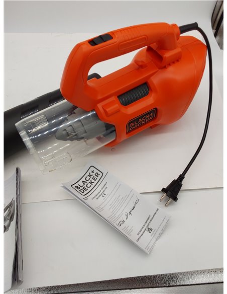 BLACK+DECKER Soplador de Hojas Axial 1.850W, Velocidad de Soplado 225 km/h, Volumen de Soplado 12.5 m³/min, Ventilador Axial Dis