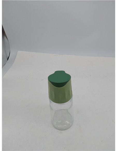 Fackelmann Jarra de Aceite 500 ml, Apertura y Cierre Automático de la Tapa al Inclinar, Cuerpo de Vidrio, Tapa de Polipropileno 