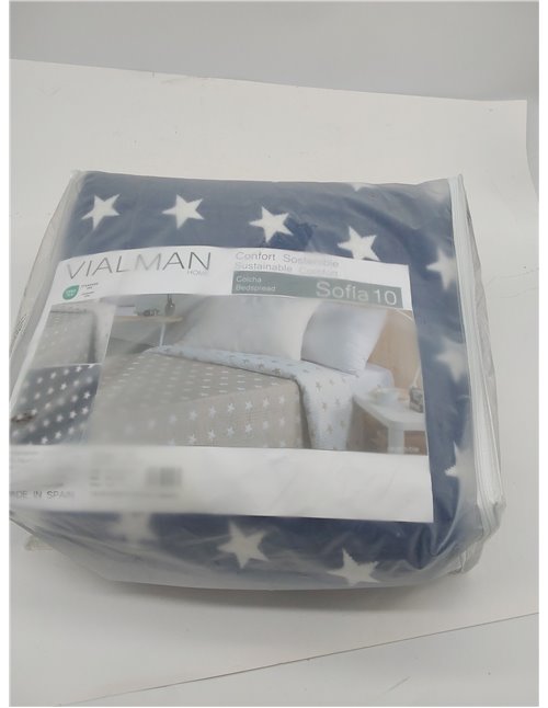 VIALMAN Colcha Bouti Ligera Sofia 10 para Cama de Matrimonio de 135 cm | Colcha Cama 135 | Tamaño Colcha 230 X 270 cm, Color Mar