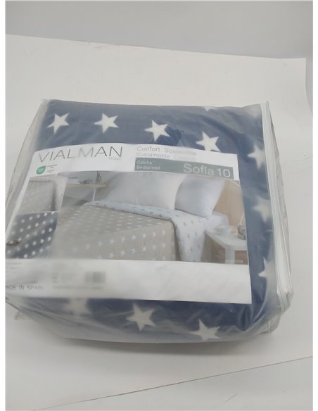 VIALMAN Colcha Bouti Ligera Sofia 10 para Cama de Matrimonio de 135 cm | Colcha Cama 135 | Tamaño Colcha 230 X 270 cm, Color Mar