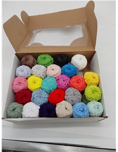 Sirdar Happy Cotton DK Happy Box - 50 colores de algodón en una caja Happy Box 2