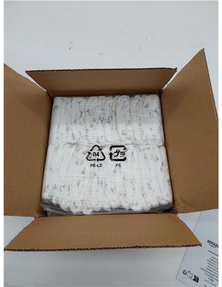 Amazon Basics Pañales desechables para perros macho, XS, paquete de 30, color blanco 