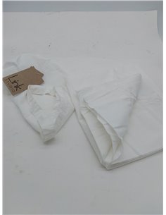 L1NK STUDIO Funda Almohada Cama de 90 cm (45X110cm) 100% algodón (Percal 200 Hilos) Blanco ÓPTICO 2