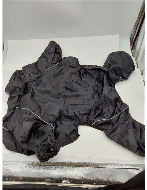 Idepet Impermeable para Perros con Capucha y Cuello, Poncho Impermeable para Lluvia para Perros Chaqueta Impermeable para Lluvia