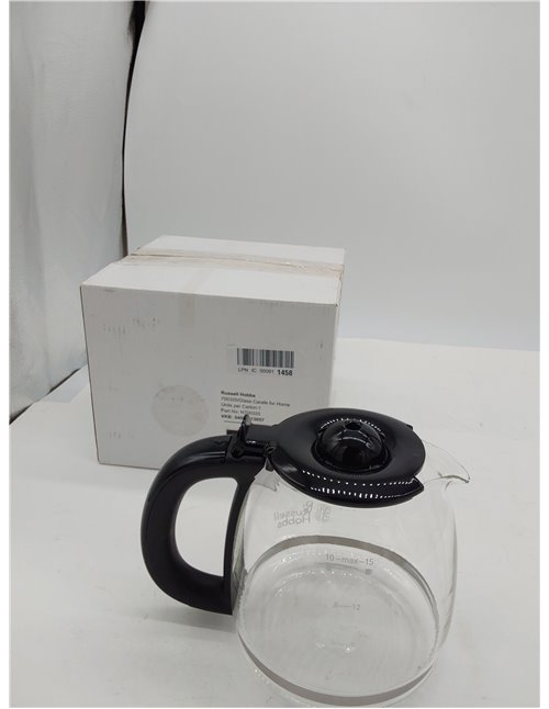 Russell Hobbs Jarra de Cristal para La Cafetera de Goteo Compact Home 24210-56 - Jarra Cristal de Recambio - 700325 