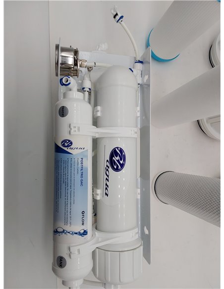 EUR-50 Equipo de Osmosis Inversa de 5 Etapas para uso doméstico. Incluye filtro, membrana y postfiltro. Obtenga agua de minerali