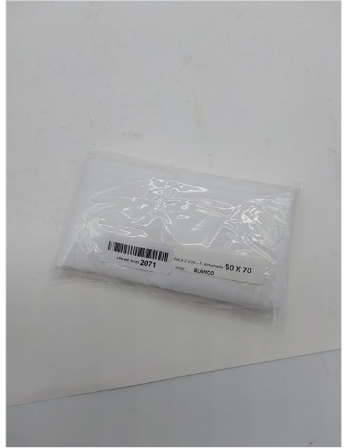 Todocama – Juego de 2 Fundas de cojín, Microfibra Extra Suave, hipoalergénicas. Juego de 2-50x70 cm Blanco 