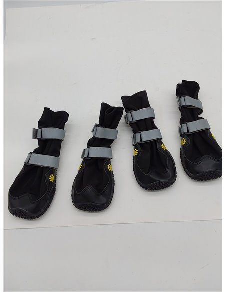 Zapatos Perro con Correas Reflectantes, Botas Perro de Alta a Prueba de Agua, Antideslizante Suela de Goma Perros Protector de l