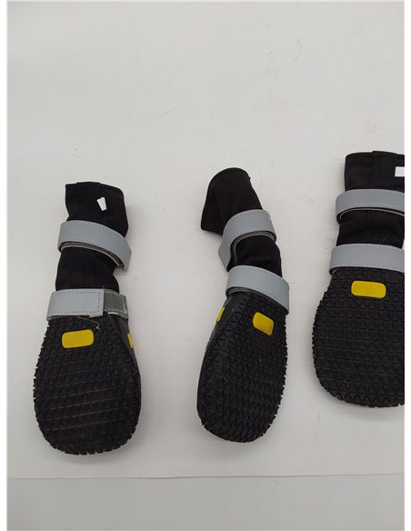 Zapatos Perro con Correas Reflectantes, Botas Perro de Alta a Prueba de Agua, Antideslizante Suela de Goma Perros Protector de l