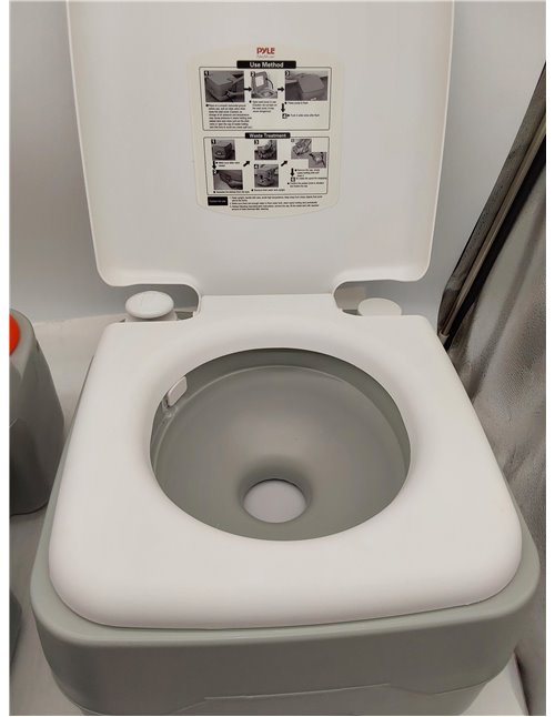 SereneLife inodoro portatil, Con bolsa de transporte, WC, Baño, Interiores, Exteriores, Liviano, Camping, Barcos, Viajes, 20L, C