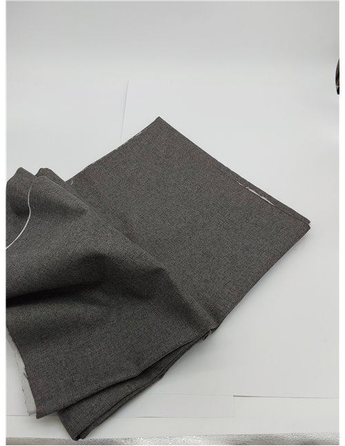 Tela para Tapizar Sillas 2x1,40 M. Telas para Sofas, Sillones, Cojines. Antidesgarro y Resistente. Loneta por Metros. (Gris Oscu