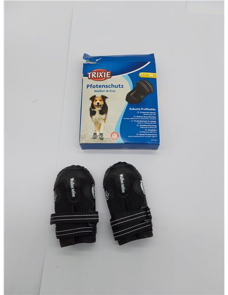 Trixie 19464 Walker Active - 2 Botas Protectoras, Extra, Negro, M-L, 18,8 x 13,9 x 3,6 cm 