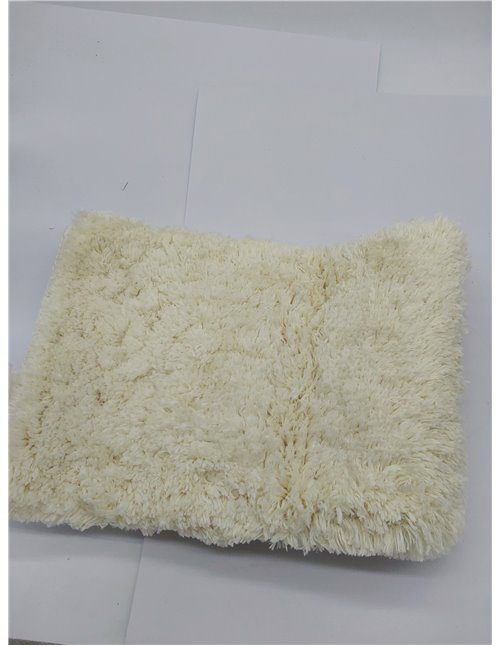 WohnDirect Alfombra Baño Crema 50 x 80 cm • Alfombrilla baño Antideslizante y Lavable • Cómoda Y Súper Absorbente 