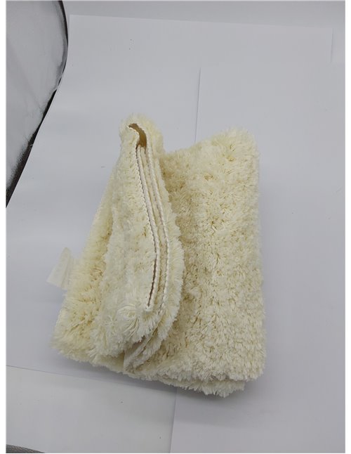 WohnDirect Alfombra Baño Crema 50 x 80 cm • Alfombrilla baño Antideslizante y Lavable • Cómoda Y Súper Absorbente 