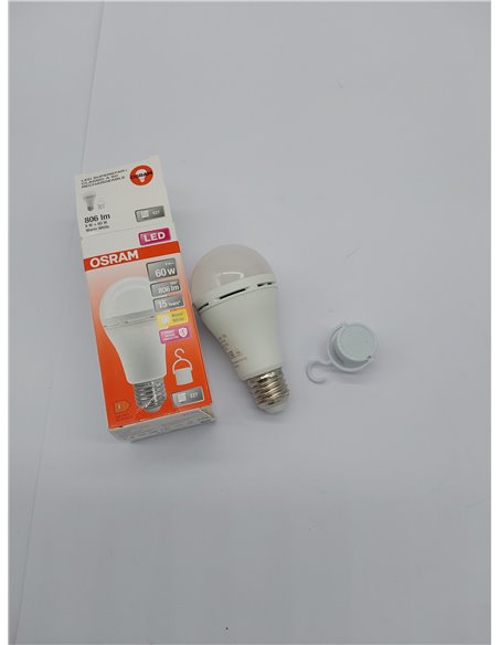 OSRAM lámpara LED de camping con batería recargable integrada, tan brillante como las lámparas tradicionales de 60W, luz blanca 