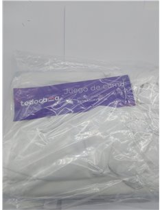 Todocama Juego de Sábanas de 4 Piezas - 3001 - Sábana Bajera Ajustable - Encimera - Dos Fundas de Almohada de 50x80cm 2