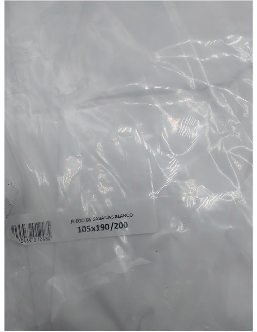 Todocama Juego de Sábanas de 4 Piezas - 3001 - Sábana Bajera Ajustable - Encimera - Dos Fundas de Almohada de 50x80cm, (Cama 105
