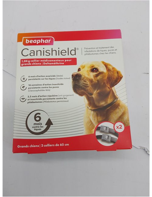 Canishield, 2 collares de 65 cm. Para prevencion y tratamiento