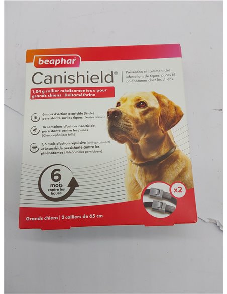 Canishield, 2 collares de 65 cm. Para prevencion y tratamiento