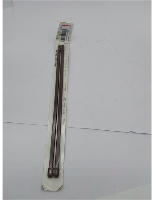 GARDINIA Barra para cortinas, Plástico, Marrón, 40-65 cm, 2