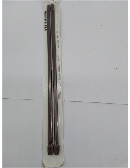 GARDINIA Barra para cortinas, Plástico, Marrón, 40-65 cm, 2