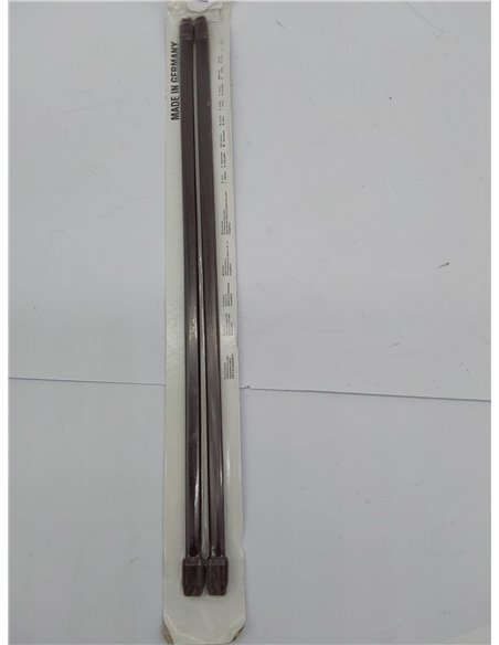 GARDINIA Barra para cortinas, Plástico, Marrón, 40-65 cm, 2