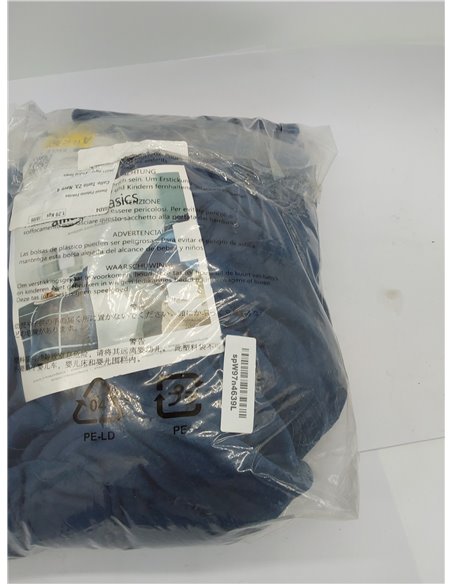 Amazon Basics Manta arrullo no calefactable, Hecha de Felpa de Terciopelo Suave, 168 x 229 cm, Color Azul Marino 