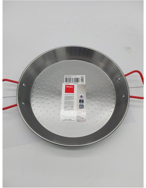 Metaltex - Paellera Acero Pulido 5 Raciones 32 cm