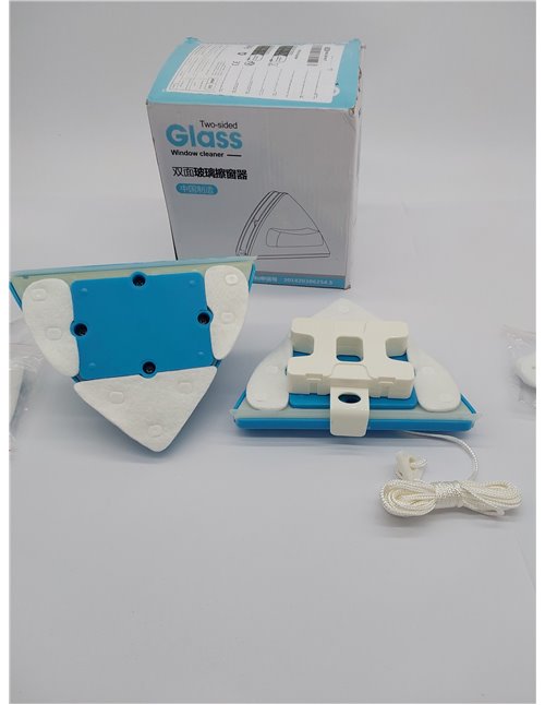 Ovshnrr Limpiador de Cristal de Doble Cara Limpiador de Ventana magnético 5 Archivos Cepillo de Limpieza Ajustable para con Gros