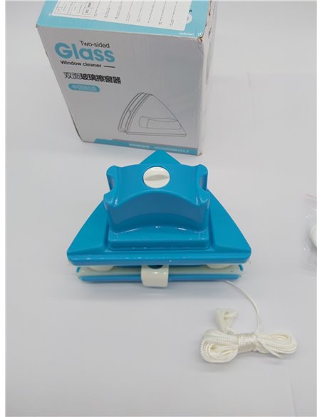 Ovshnrr Limpiador de Cristal de Doble Cara Limpiador de Ventana magnético 5 Archivos Cepillo de Limpieza Ajustable para con Gros
