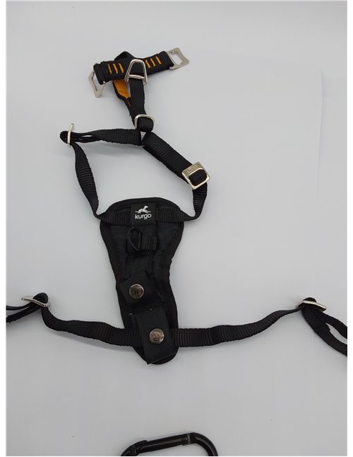 Kurgo Tru-Fit Arnés para Perro, Arnés de Paseo para Perros, Anillo en D para Entrenamiento sin Tirones, Incluye Mosquetón de Seg