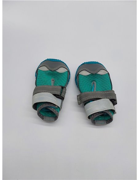 Havenfly Zapatos Perro, 2 Pcs Zapatos Respirable para Perros, Botas para Perros con Banda Reflectante Suelas de Goma Antidesliza