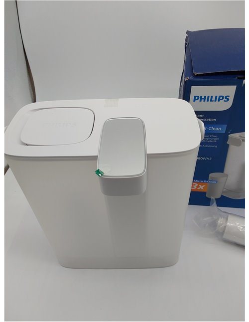 Filtro de agua instantáneo Philips Water, 3 cartuchos de filtro de repuesto Filtración Avanzada, 3 l de capacidad, flujo rápido 