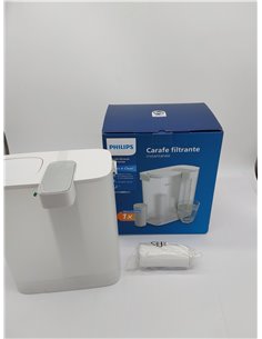Philips Water Filtro de agua instantáneo + 1 cartucho de repuesto, Filtración Avanzada, recargable por USB-C, filtra CLORO, PLOM 2