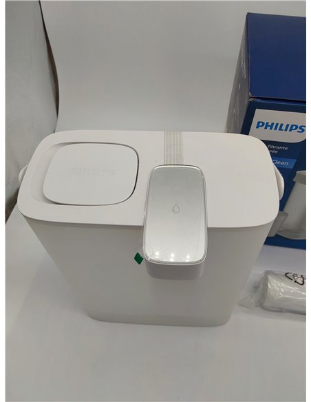 Philips Water Filtro de agua instantáneo + 1 cartucho de repuesto, Filtración Avanzada, recargable por USB-C, filtra CLORO, PLOM