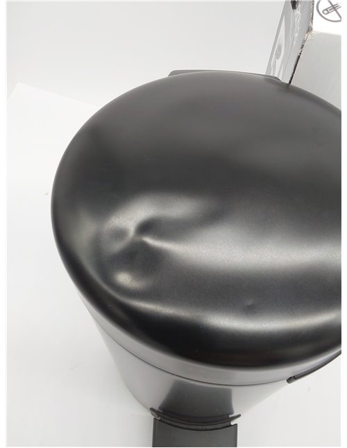 Brabantia Cubo de basura con pedal, Negro Mate, 3 l 