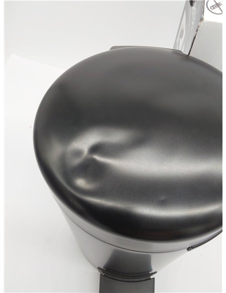 Brabantia Cubo de basura con pedal, Negro Mate, 3 l 