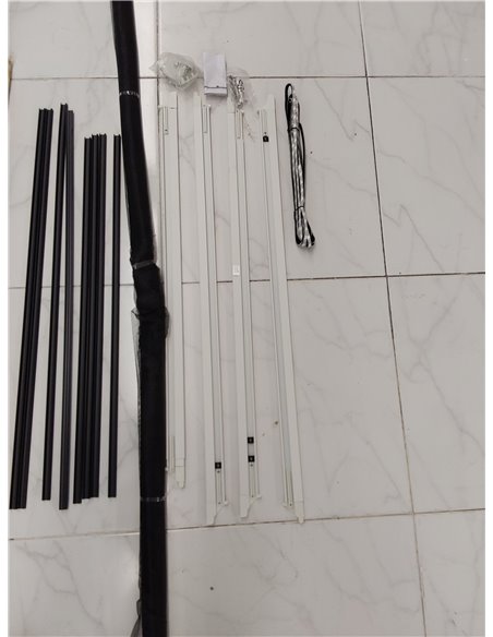 Schellenberg 70476 Marco telescópico Click & Protect para mosquitera, máx. 130 x 140 cm, blanco