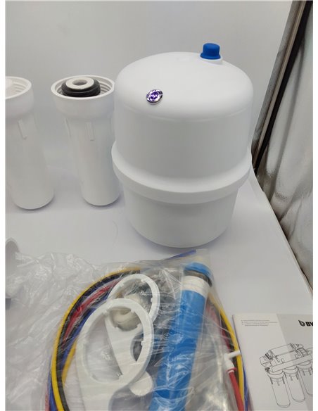 Ósmosis Inversa Doméstica BWT MO575MBWT – Sin Bomba, para Presión de Entrada de 3-6 Bar – 5 Etapas con REMINERALIZADOR – 75 GPD,