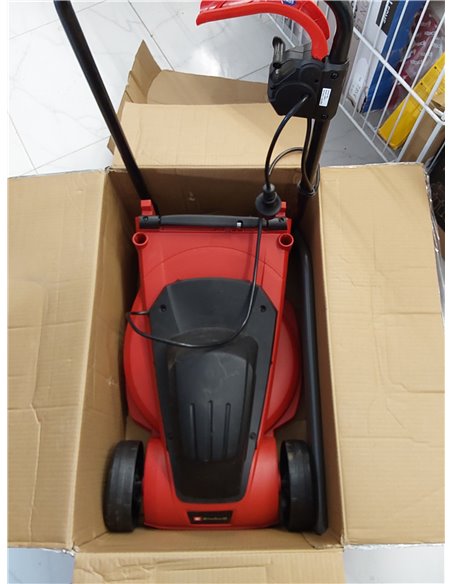 Einhell Cortacésped eléctrico GC-EM 1032 (1000 W, 32 cm de ancho de corte, 30 L, ajuste de la altura de corte en 3 pasos, carril