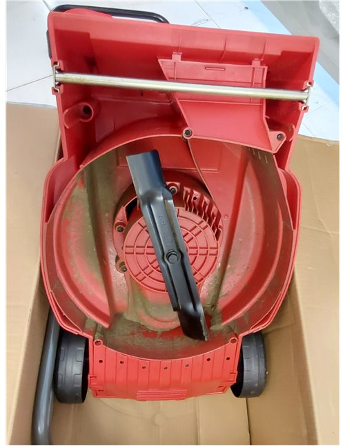 Einhell Cortacésped eléctrico GC-EM 1032 (1000 W, 32 cm de ancho de corte, 30 L, ajuste de la altura de corte en 3 pasos, carril
