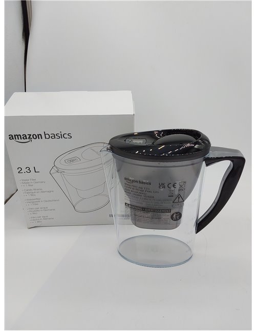Amazon Basics Jarra de filtrado de agua (2,3 L) - Negro