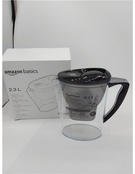 Amazon Basics Jarra de filtrado de agua (2,3 L) - Negro