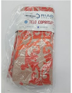 Riad Arredo Tela decorativa para sofá, colcha con estampado damasco, sábana cubretodo multiusos, elegante (negro, 2 plazas, 250 